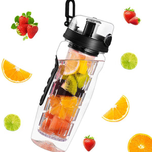 Botella de Agua con Infusor de Frutas 1L - BPA Free Sport Water Bottle